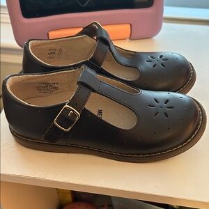 Classic Black Kids T-Bar Shoes